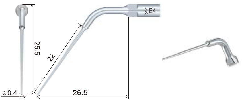 Размеры наконечника для скалера